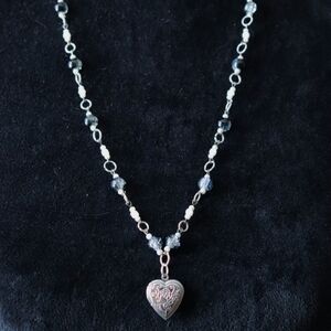 Matching Beaded Locket Set